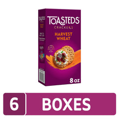 Toasteds Harvest Wheat Crackers ideal for lunchboxes and quick snacking