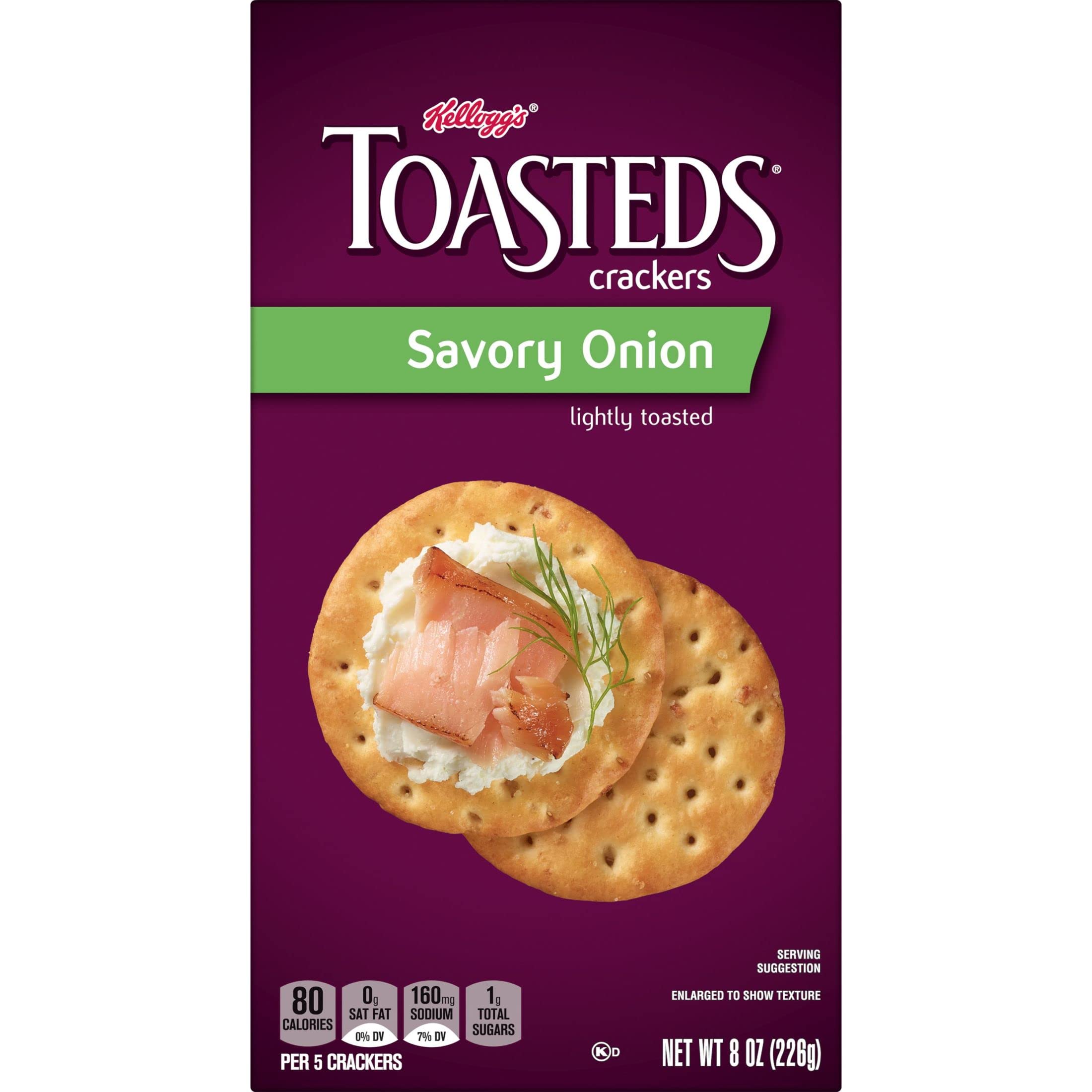 Toasteds Savory Onion Crackers at wine night spread, a versatile base for toppings