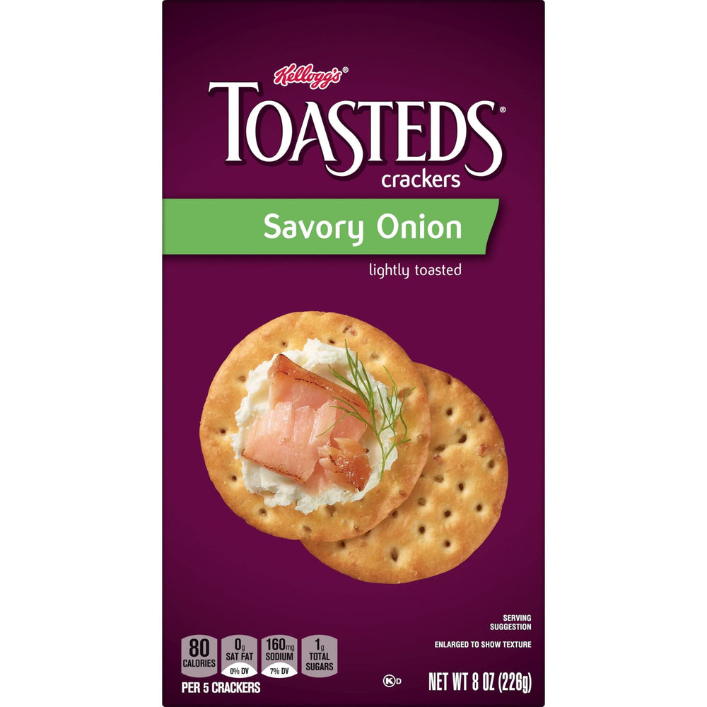 Toasteds Savory Onion Crackers at wine night spread, a versatile base for toppings