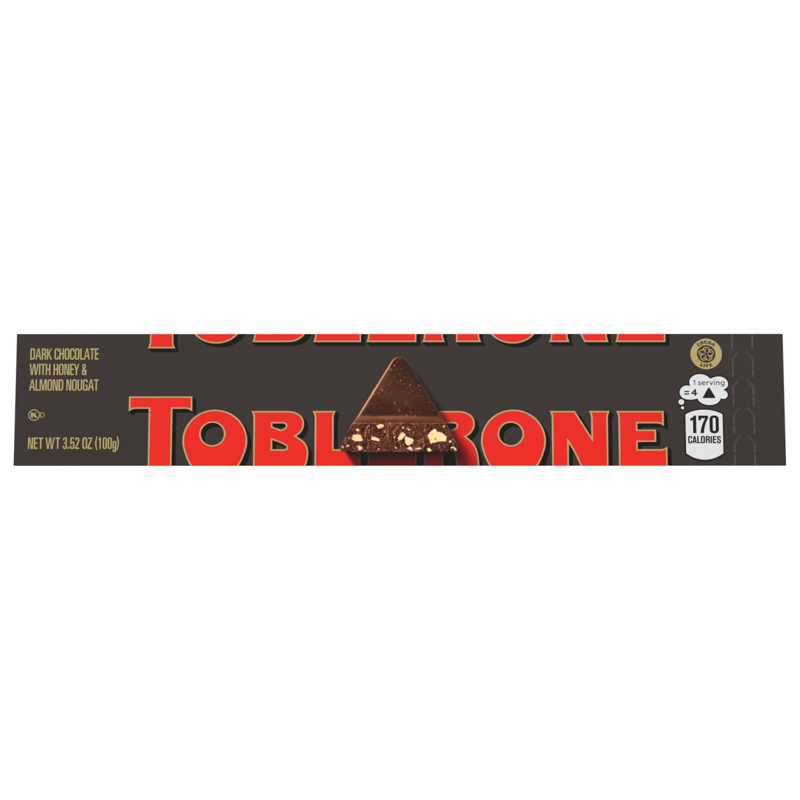 Twenty Toblerone bars arranged for bulk display.