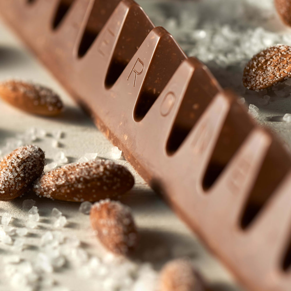 TOBLERONE bulk pack with 12 bars, easy to share at parties.