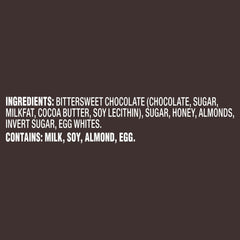 High-detail view of peaks and nougat texture in Toblerone.