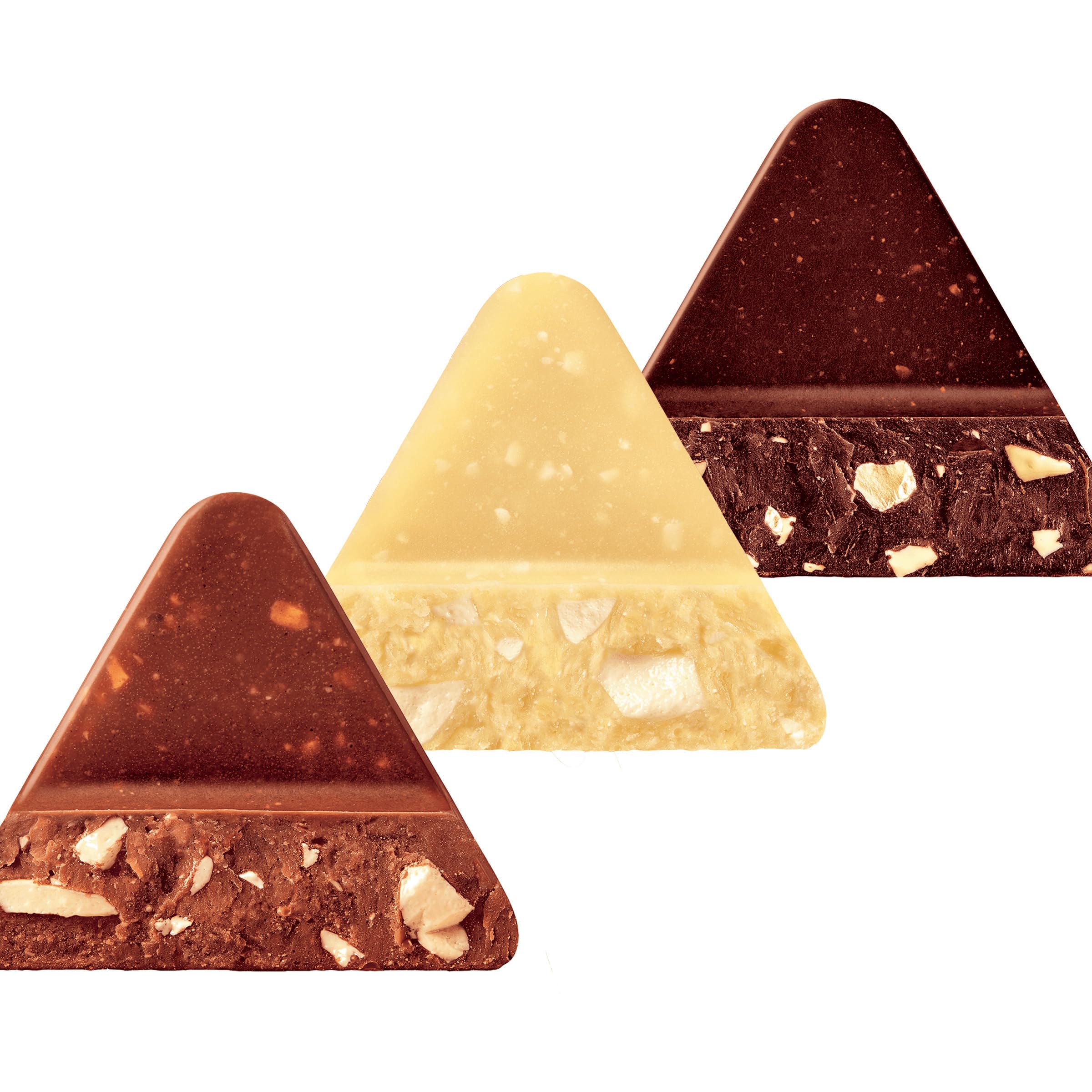 TOBLERONE honey almond nougat adds a subtle crunch