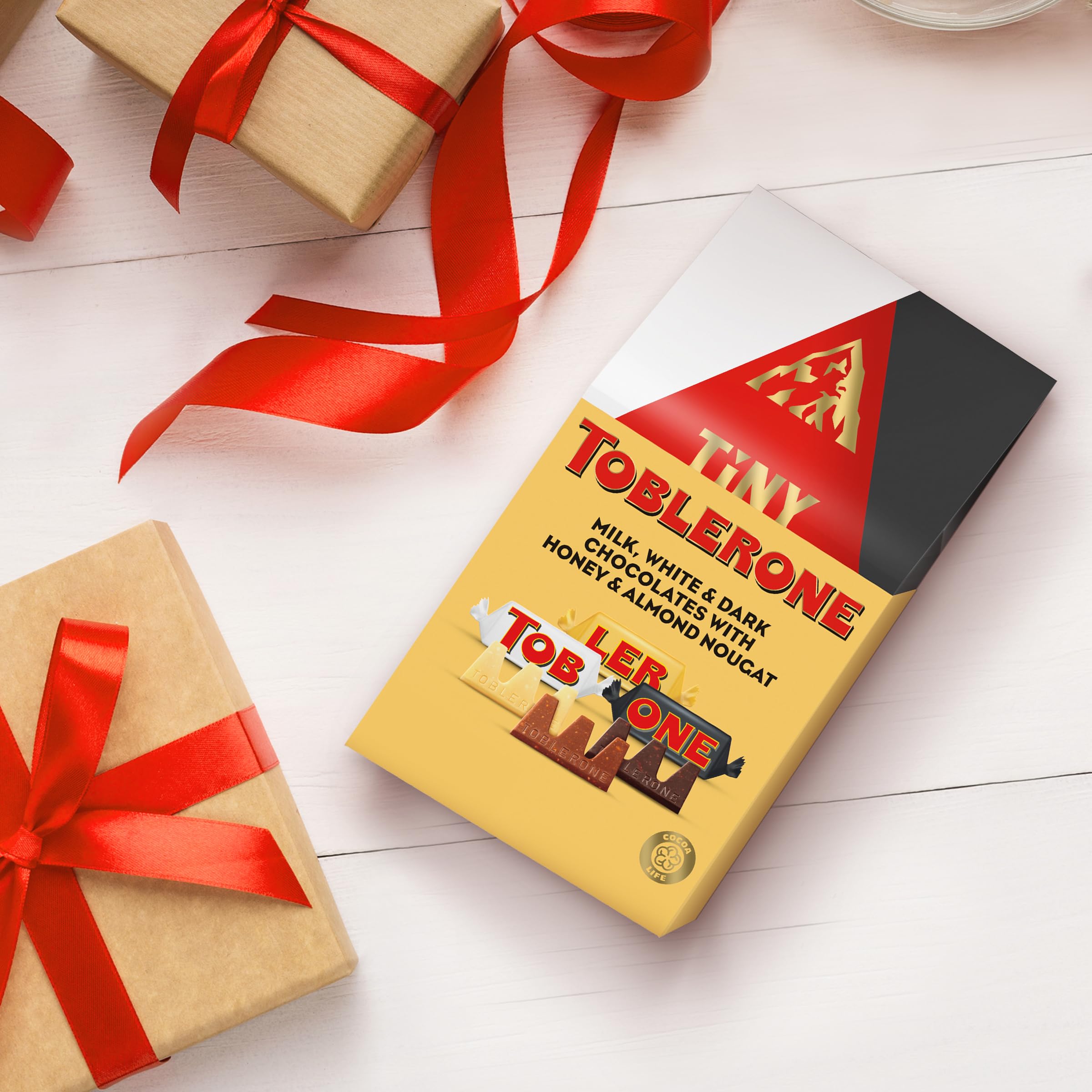TOBLERONE triangular peaks showcase the iconic design