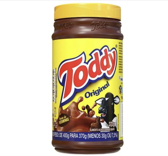 Toddy Original Chocolate Drink Mix bottle 02 ready to mix with milk or water.