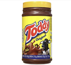 Toddy Original Chocolate Drink Mix bottle 02 ready to mix with milk or water.