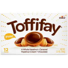 Toffifay hazelnut candy box on-the-go indulgence for sweet cravings.