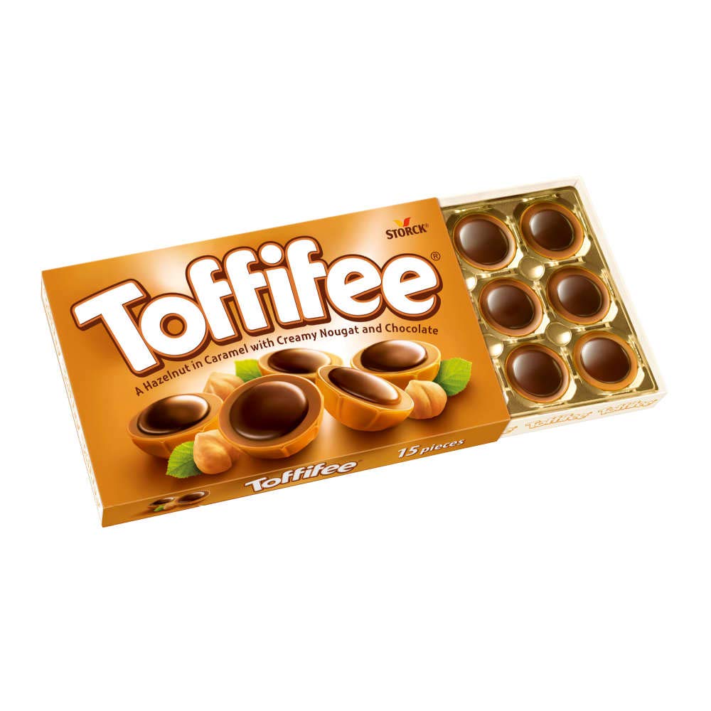 Toffifee compact 125g package ideal for gifting or gatherings.