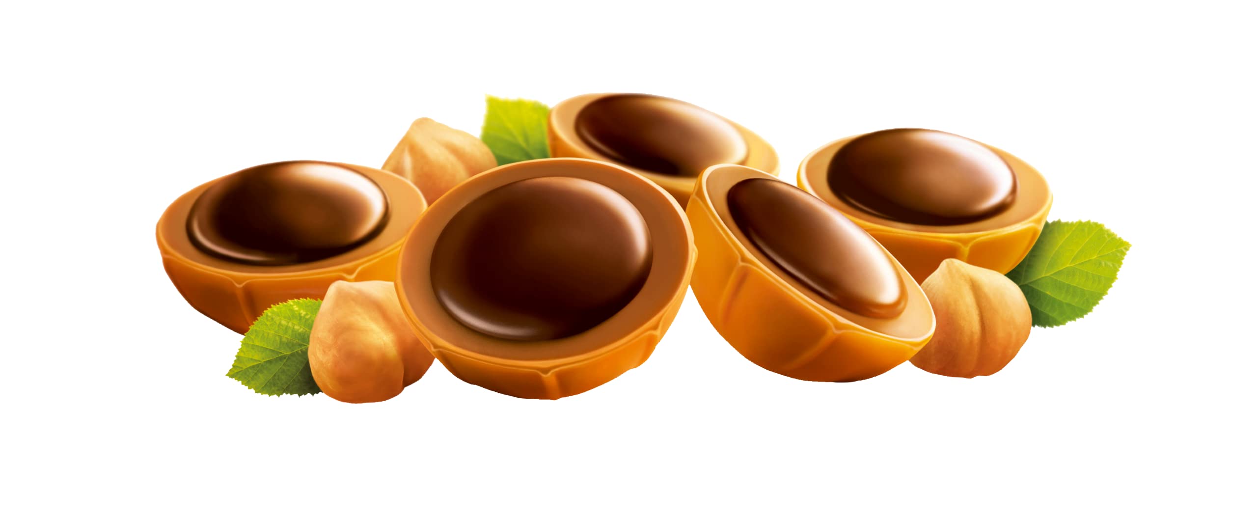 Toffifee pop-out sweets in half-circle shape for quick bites.