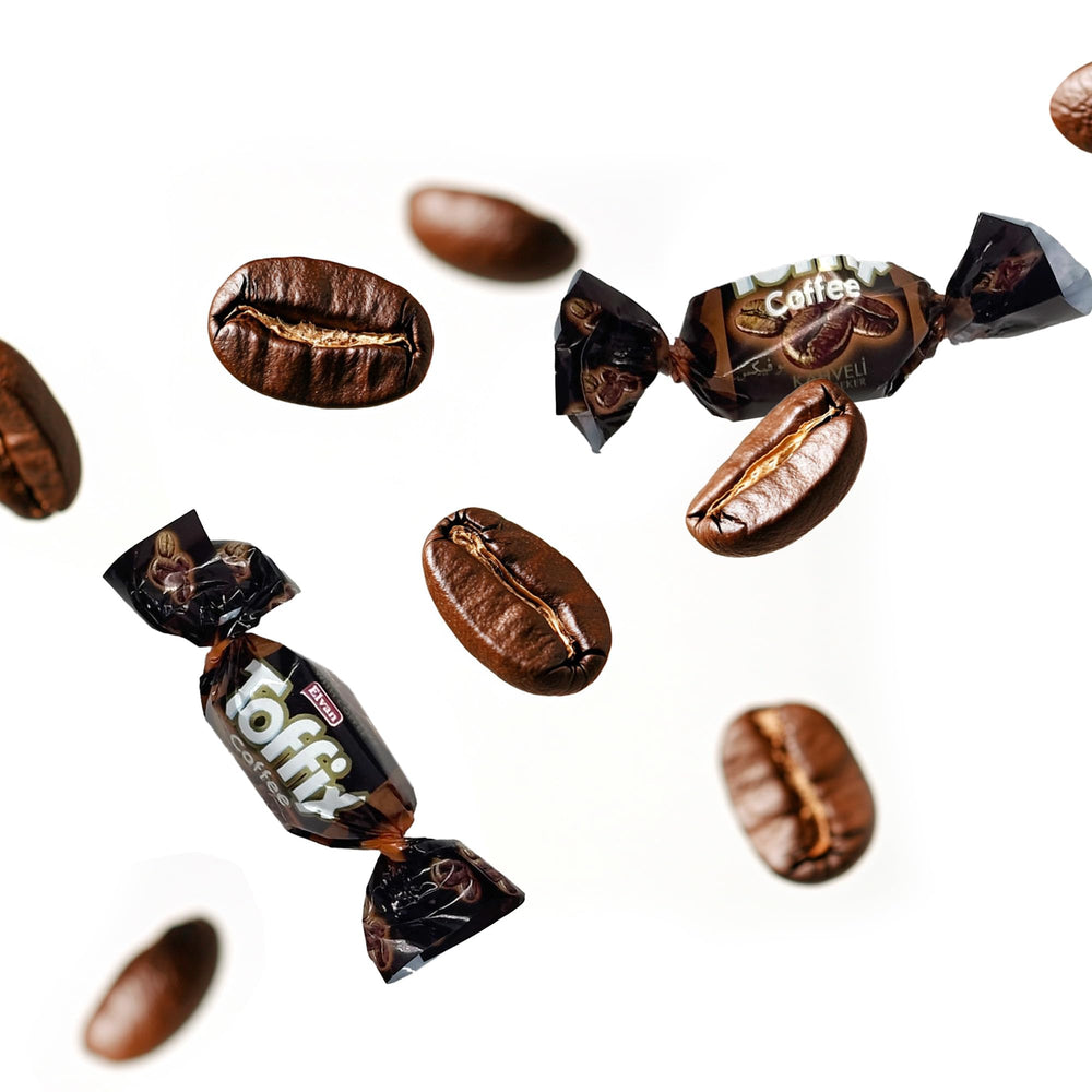Toffix Coffee Chews individually wrapped, preserving freshness for sharing anywhere.