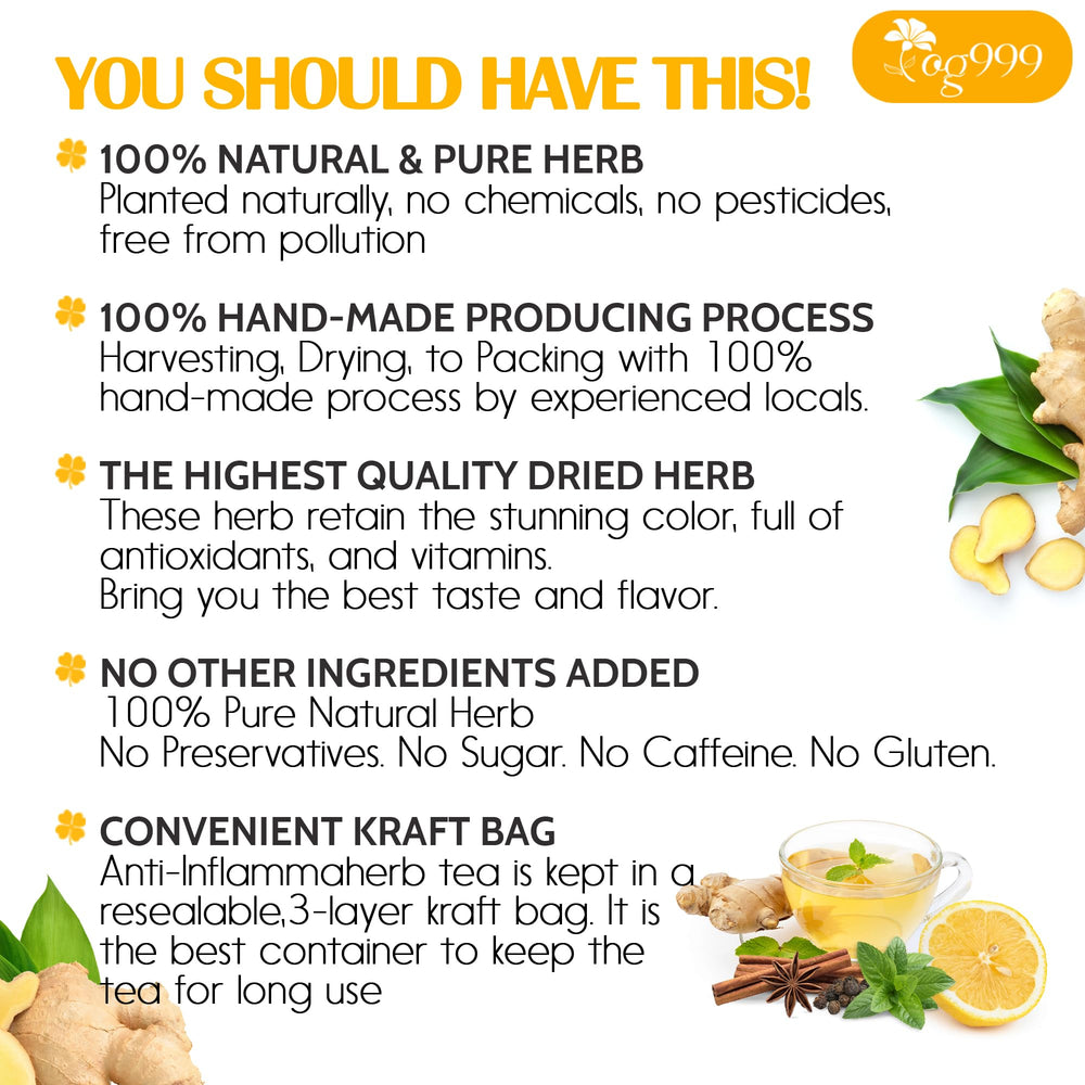 TOG999 Anti-Inflammaheb handmade process preserves freshness and aroma