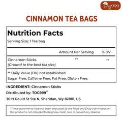 Cinnamon sticks close-up highlighting natural ingredients for TOG999 tea.