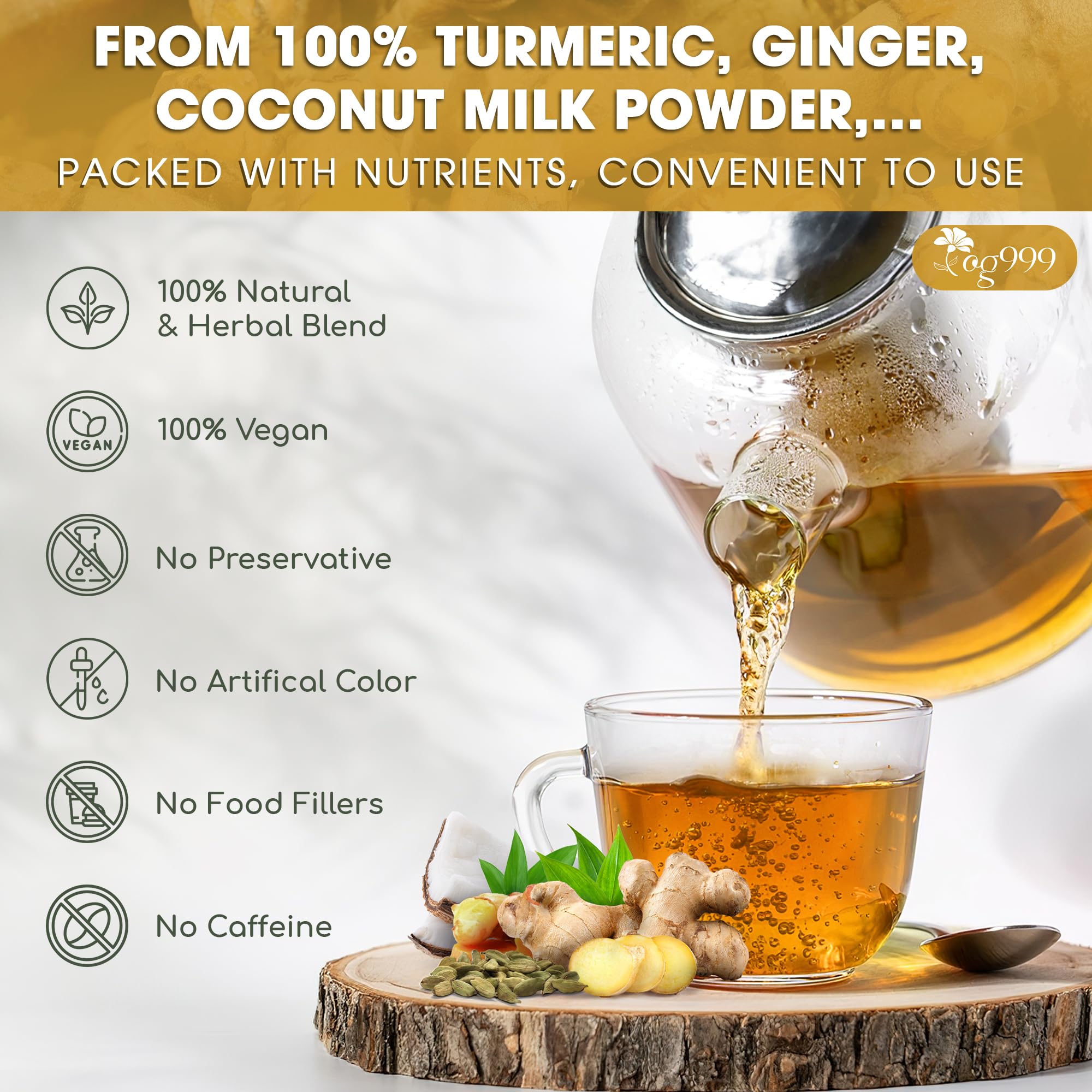 TOG999 Golden Milk Powder adds cozy flavor to tea breaks