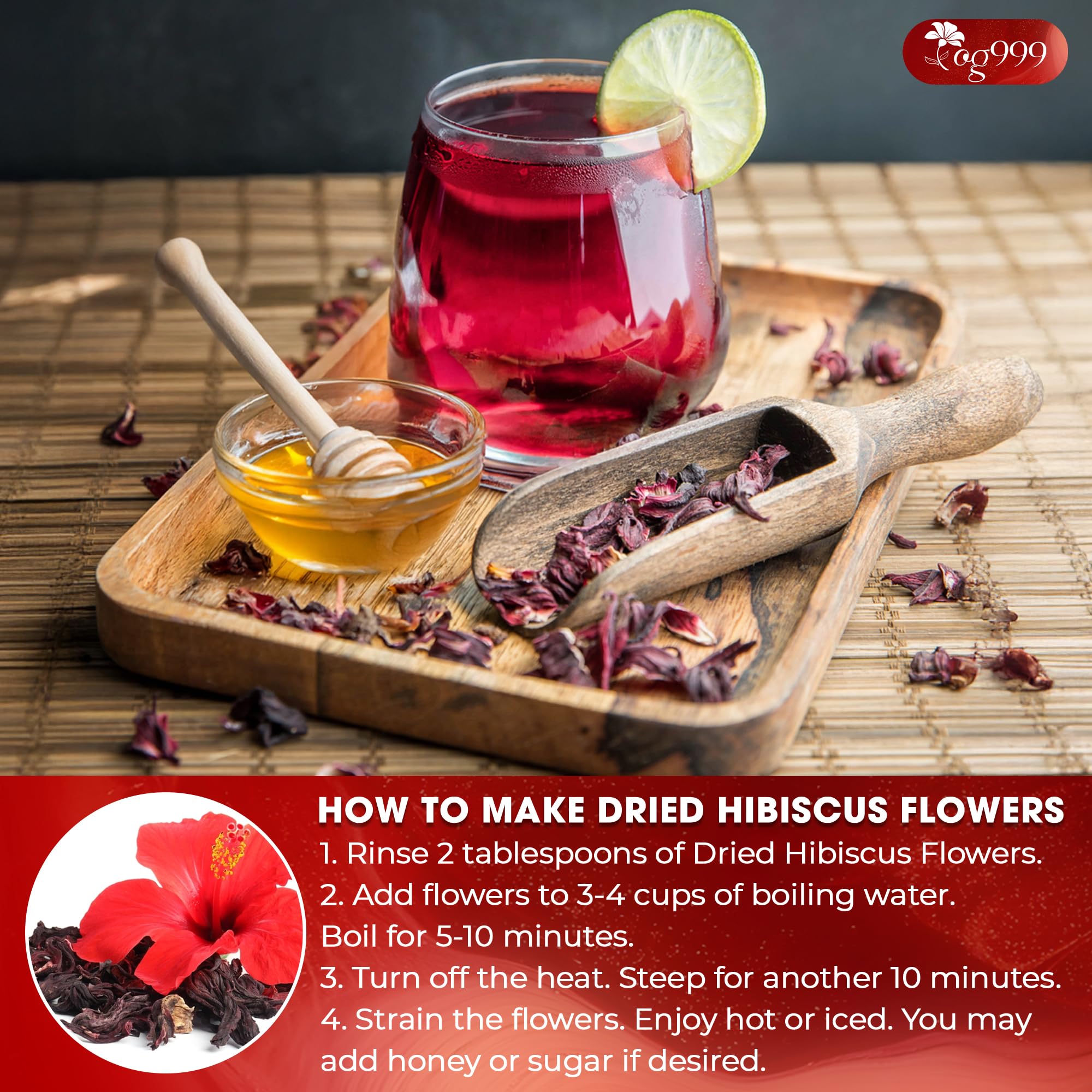 TOG999 hibiscus flowers inspire beverages and creative décor