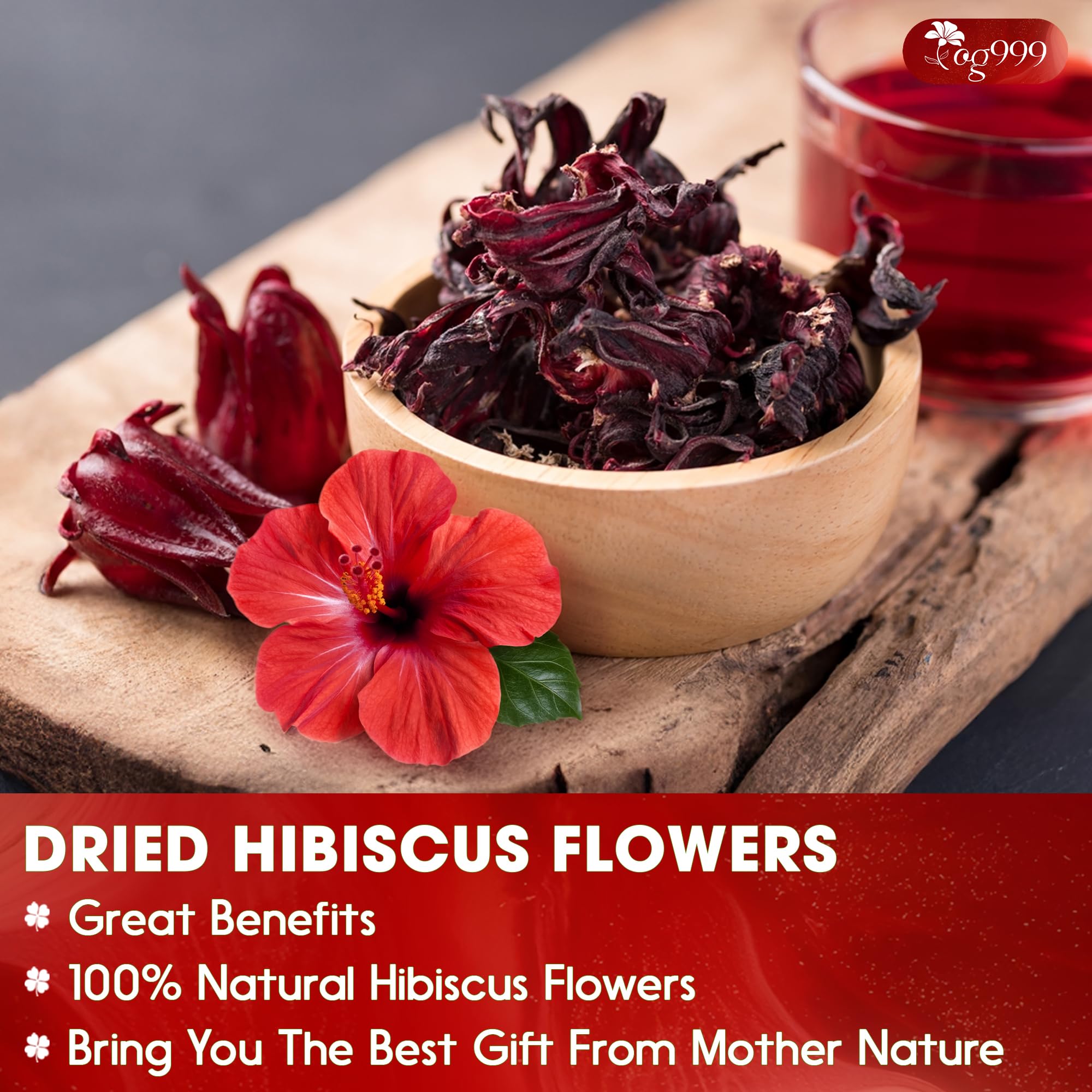 TOG999 hibiscus resealable bag preserves freshness