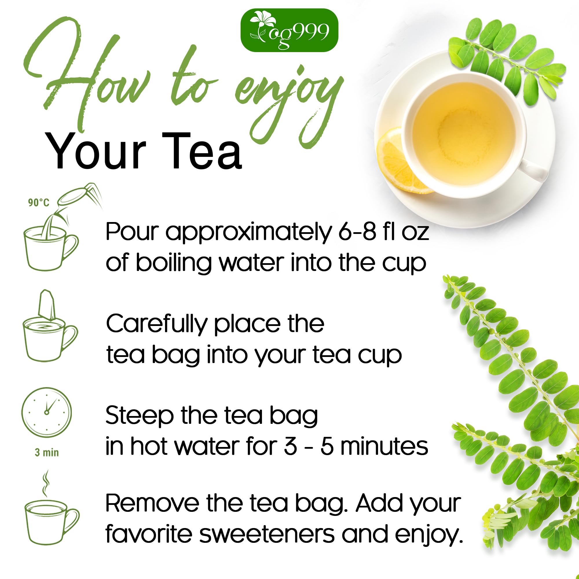 TOG999 morning routine tea bags