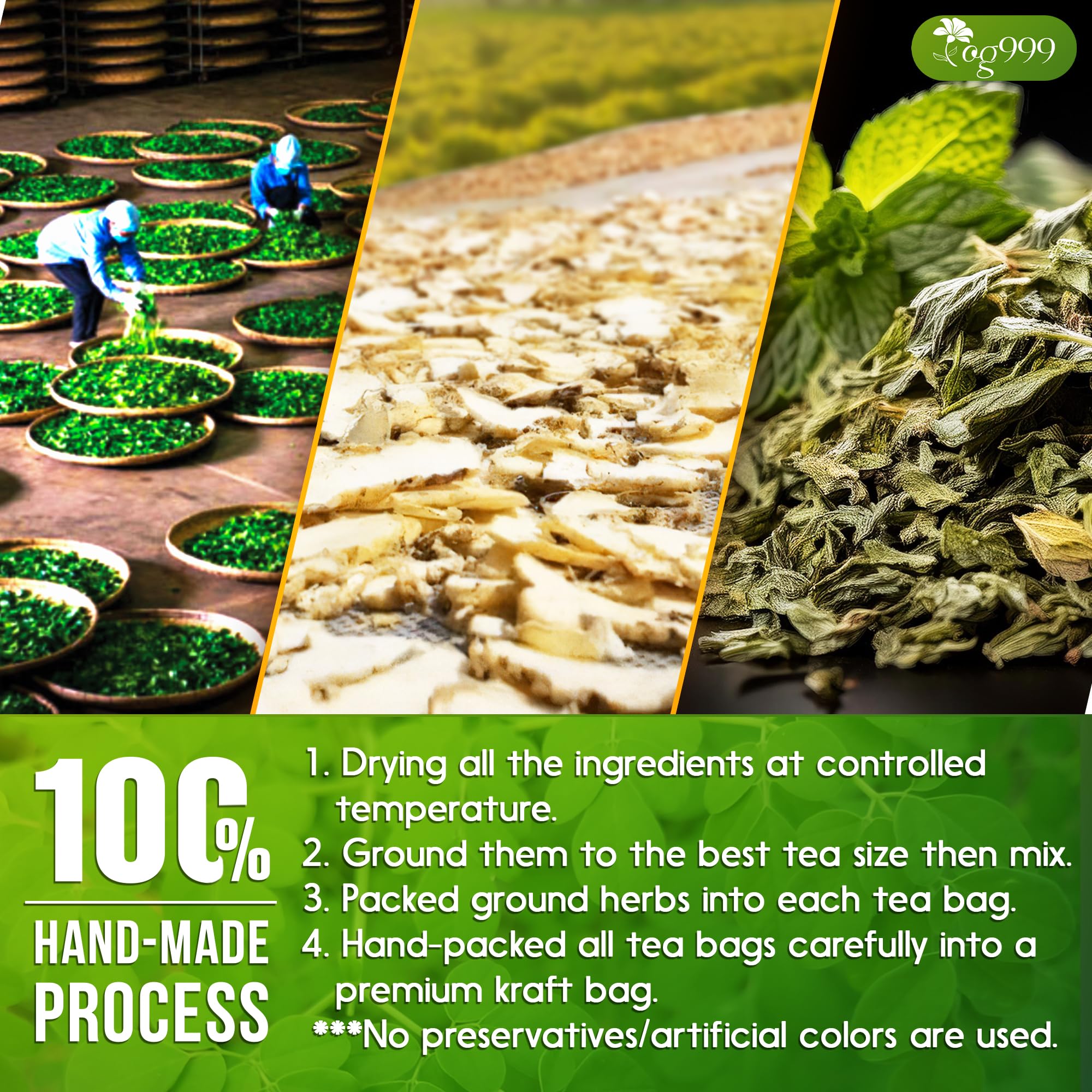 TOG999 no artificial additives emphasizes pure, natural flavor potential
