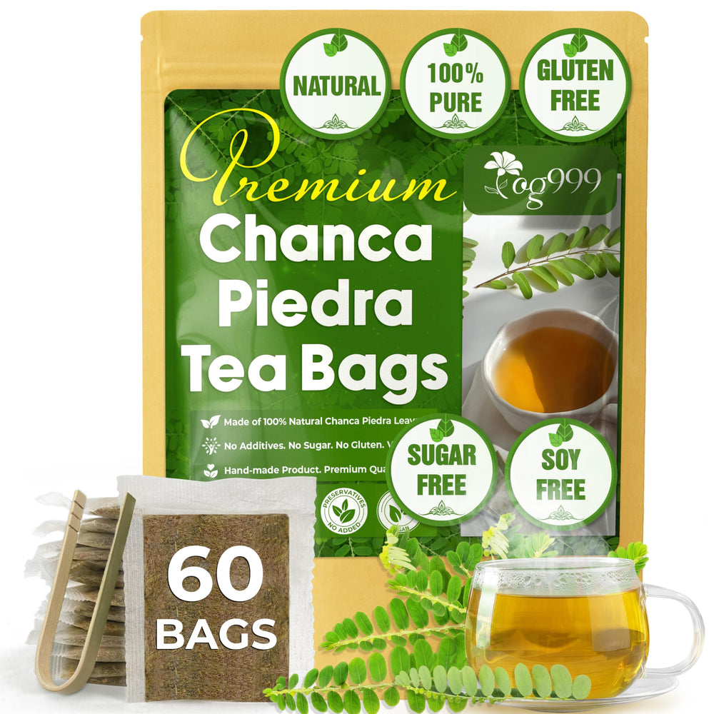 TOG999 premium 60-chanca-piedra tea bags packaging front highlighting natural ingredients
