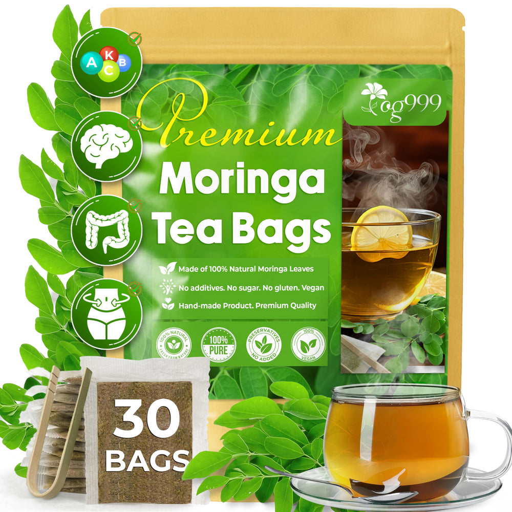 TOG999 Premium Moringa tea bag with leaves for a nutrient-rich cup