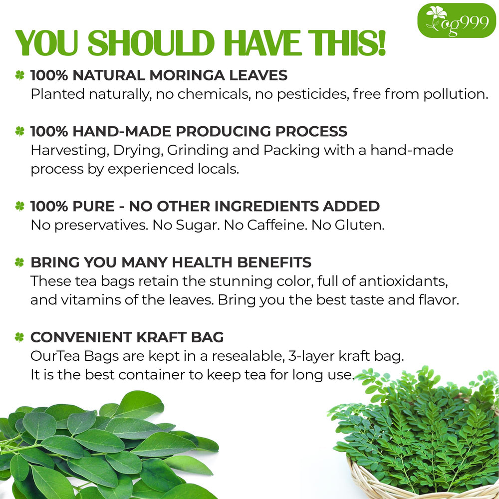 TOG999 sun-dried moringa leaves captured for flavor and aroma.