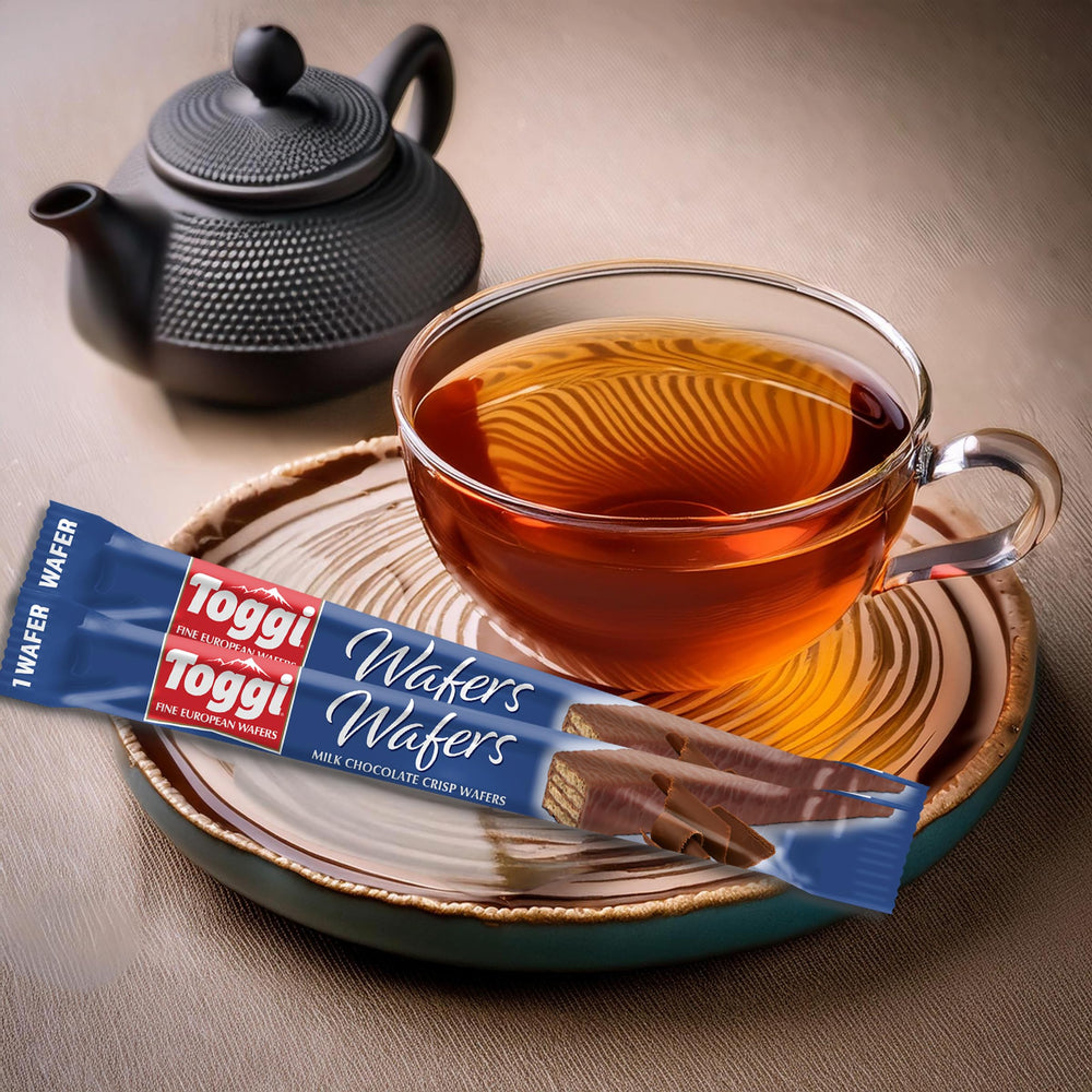 Toggi coffee-break snack: a quick, tasty lift with a smooth chocolate finish.