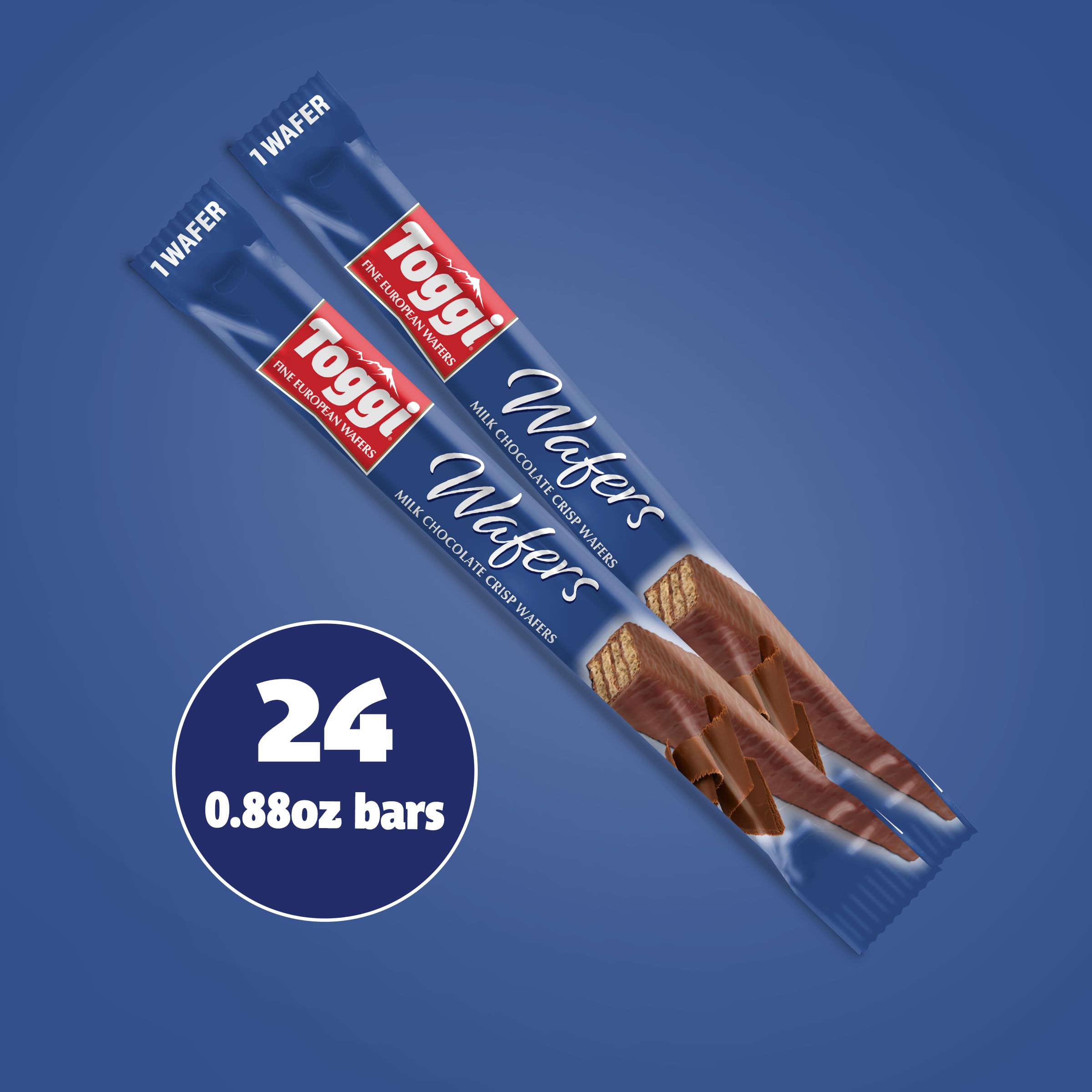 Toggi European-made wafers deliver premium flavor in a delicate, crisp bite.