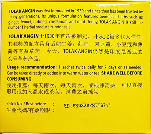 Tolakangin Herbal with Honey, ginger, and mint — natural ingredients for everyday flavor.
