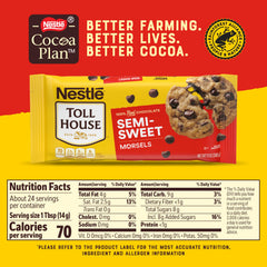 Toll House chocolate chips melt smoothly into dough for rich cookies.