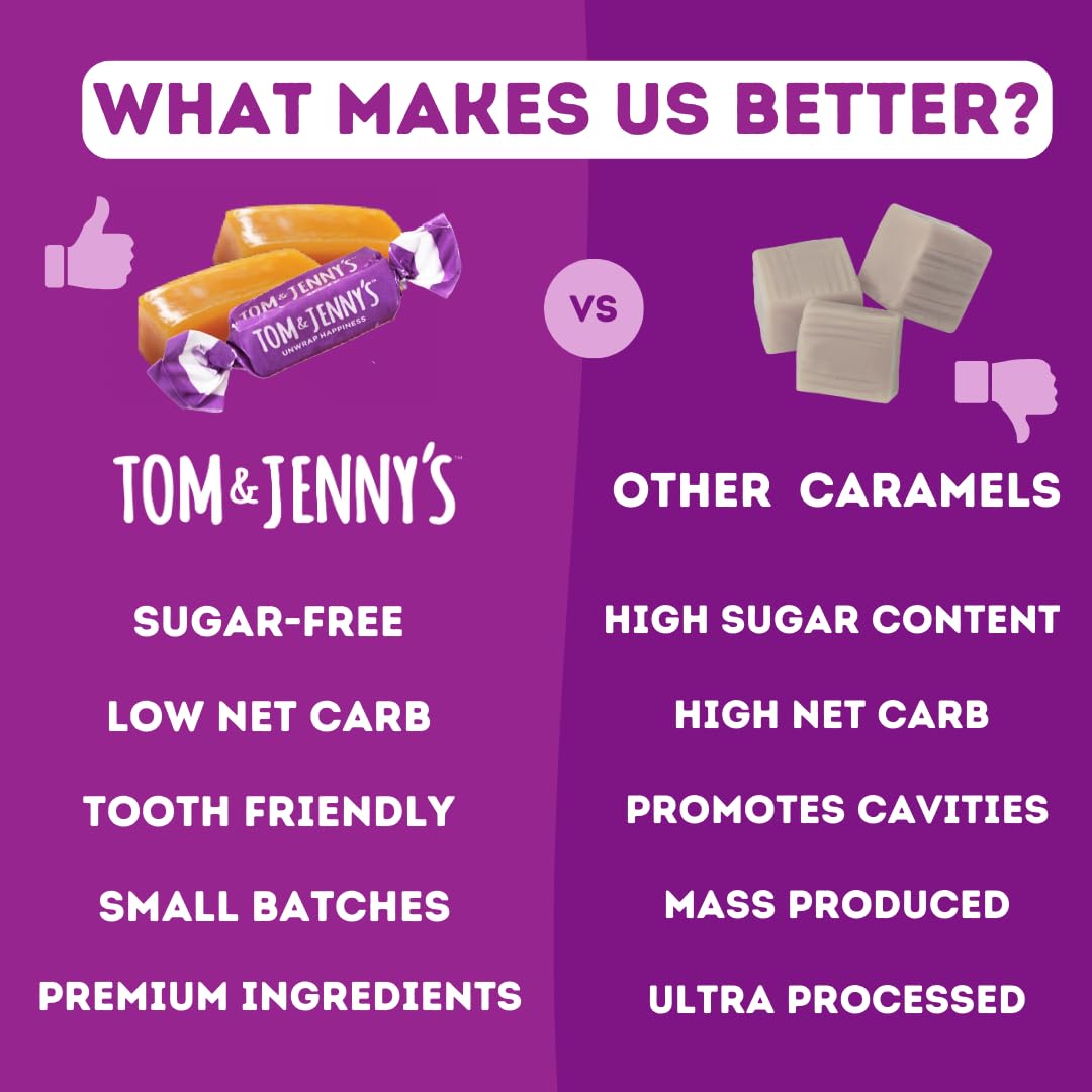 Tom & Jenny's USA-manufactured confection, quality in every bite.