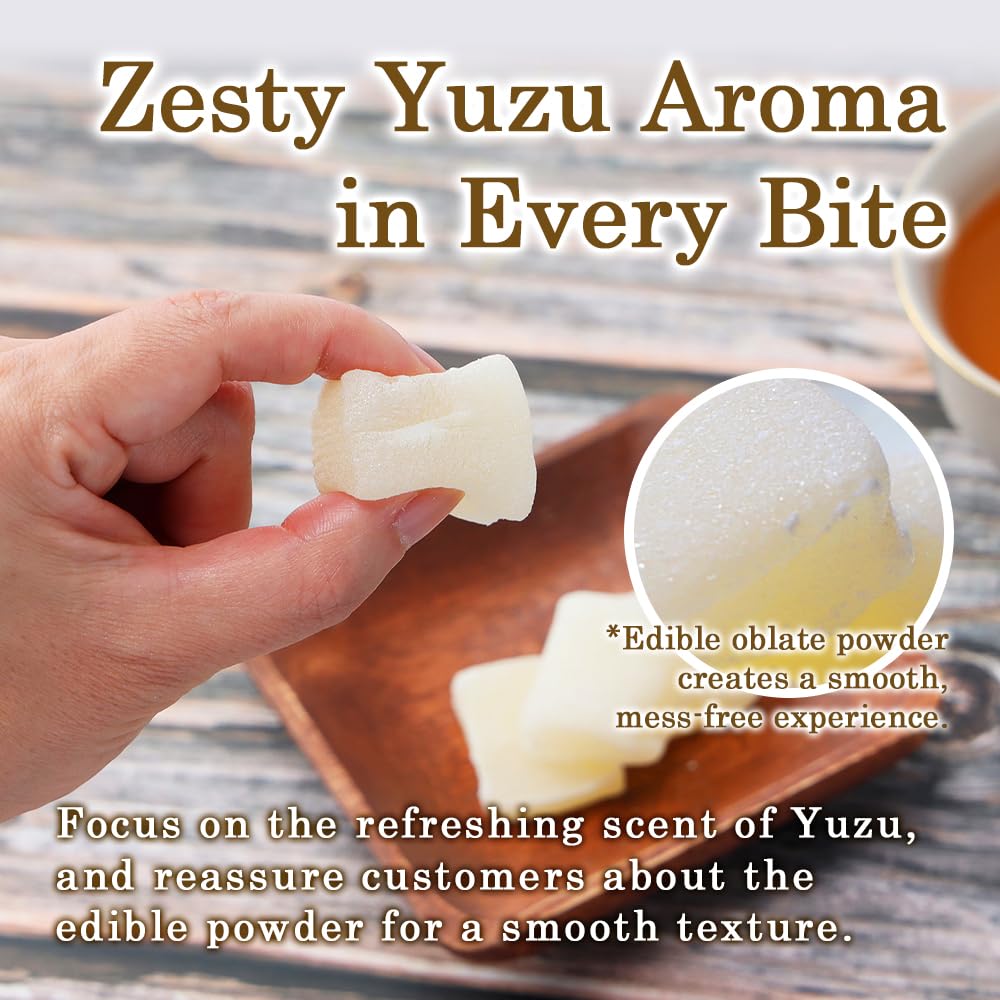 Tomosan Yuzu Mochi Candy gift idea; a citrus-loving treat for gifting.