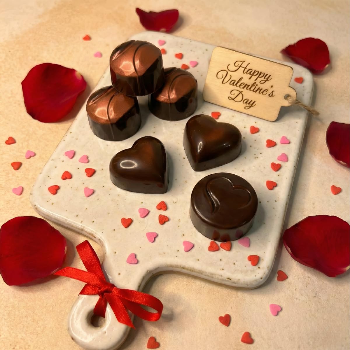 Tom's Chocolates amaretto bonbon almond liqueur center elegant dessert bite