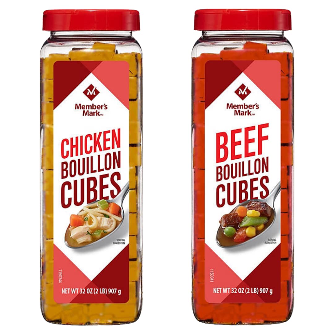 Tone's Chicken Bouillon Cubes close-up, ready to flavor soups and stews.