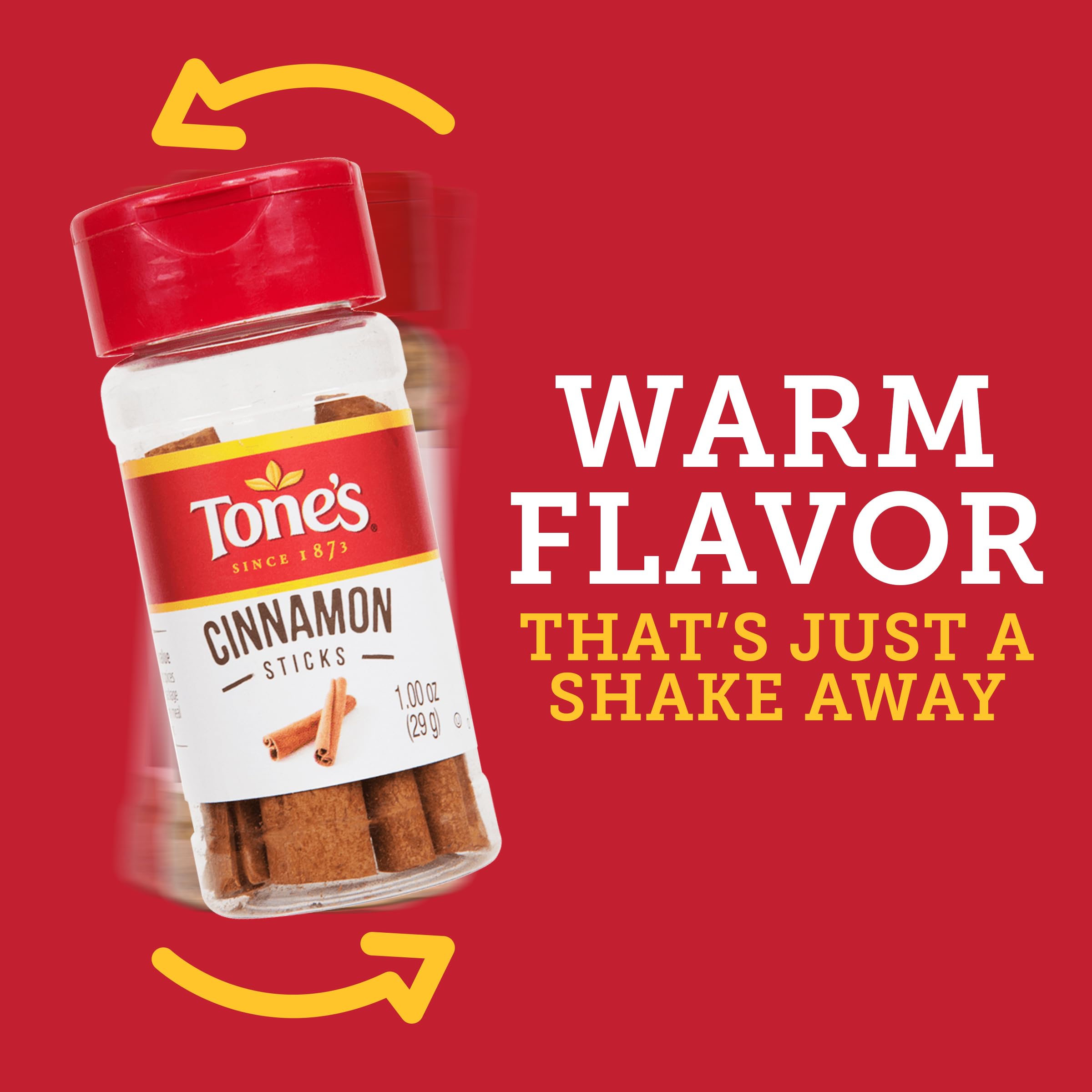Tone's Cinnamon Sticks steep in cider, delivering rich spice.