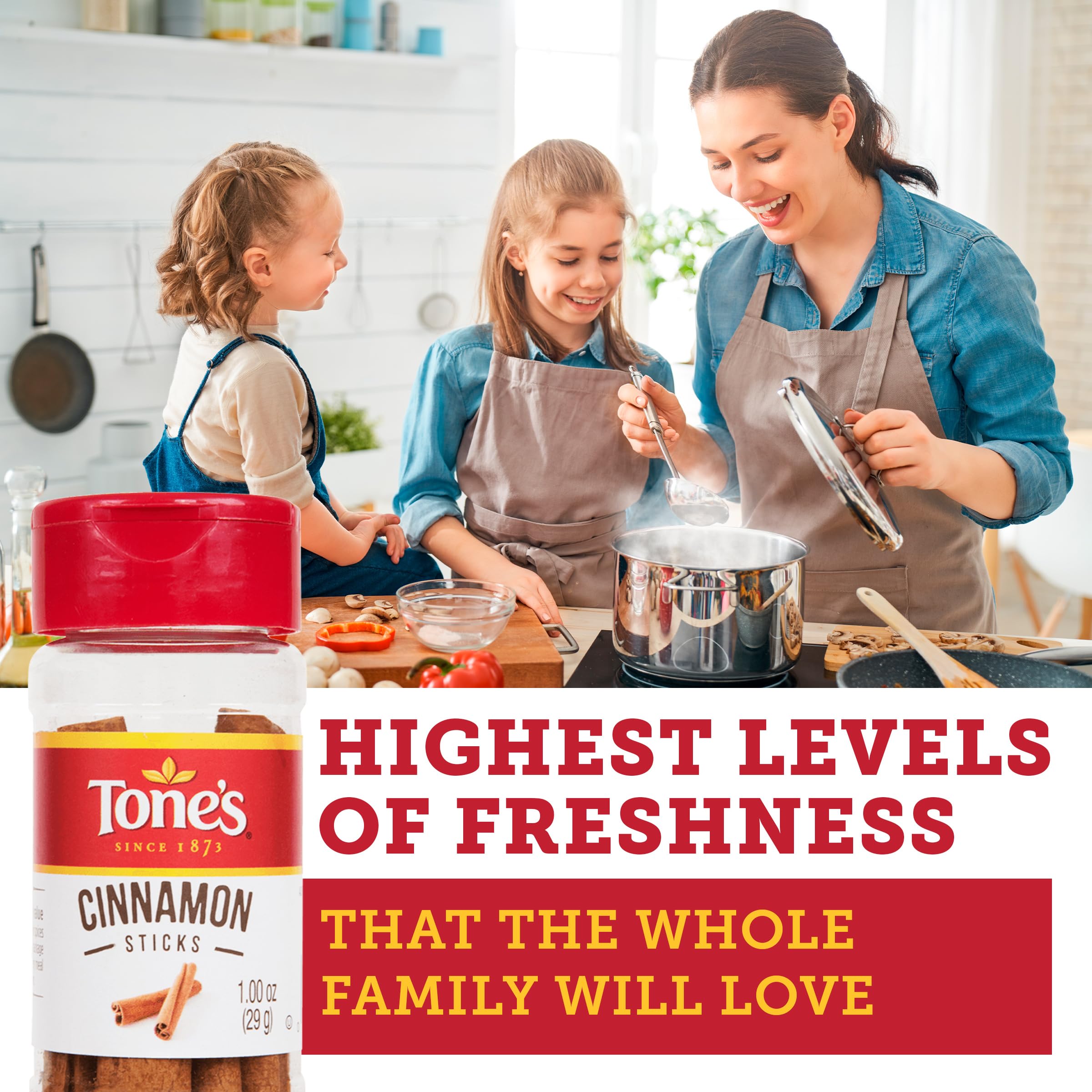 Tone's Cinnamon Sticks packaged for gifting with warm, timeless flavor.