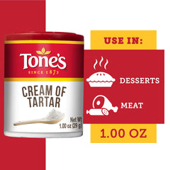 Tone's Cream of Tartar in a kitchen scene ready for baking and canning