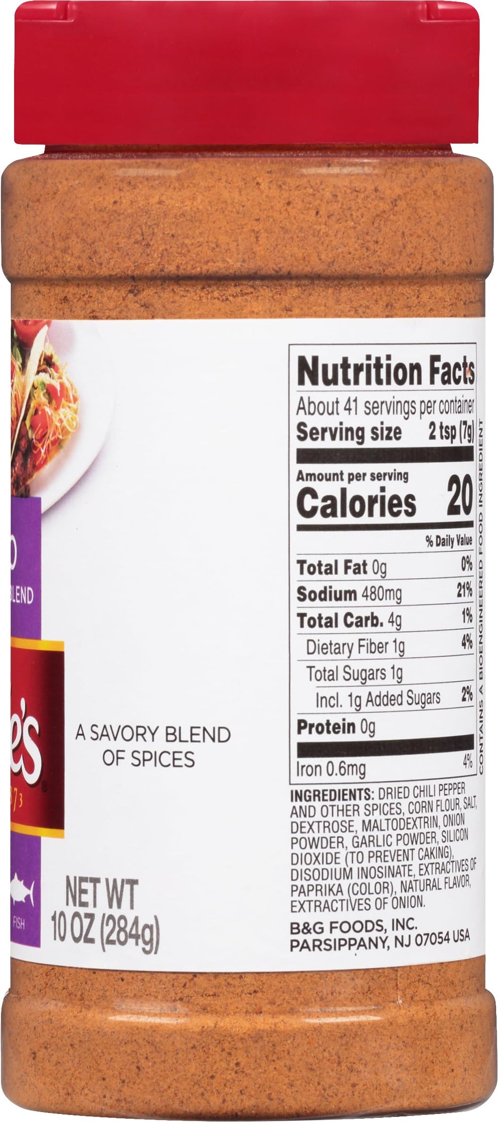 Tone's Taco Seasoning Blend with chicken and pork sizzle, flavorful meals.