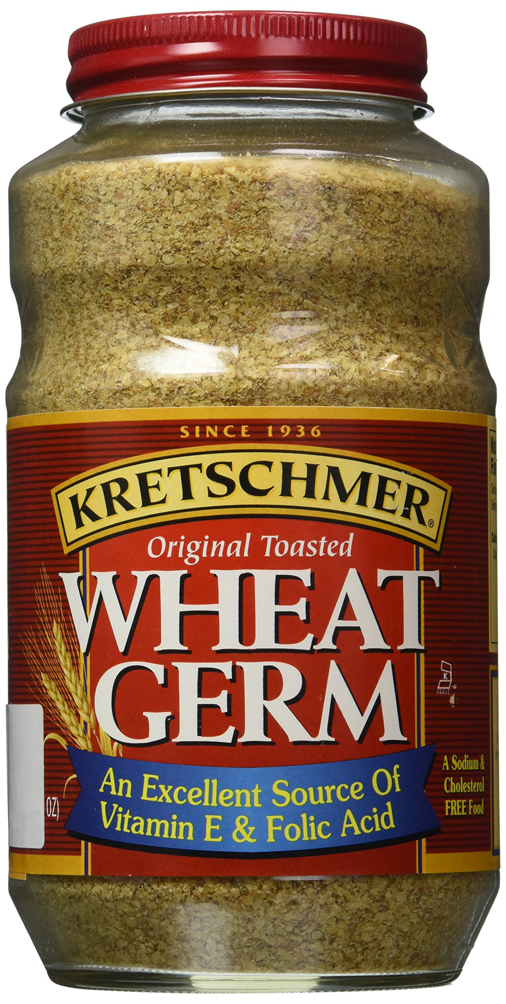 Tongtai Kretschmer Wheat Germ Original Toasted 20 oz pack ready to sprinkle on yogurt.