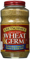 Tongtai Kretschmer Wheat Germ Original Toasted 20 oz pack ready to sprinkle on yogurt.