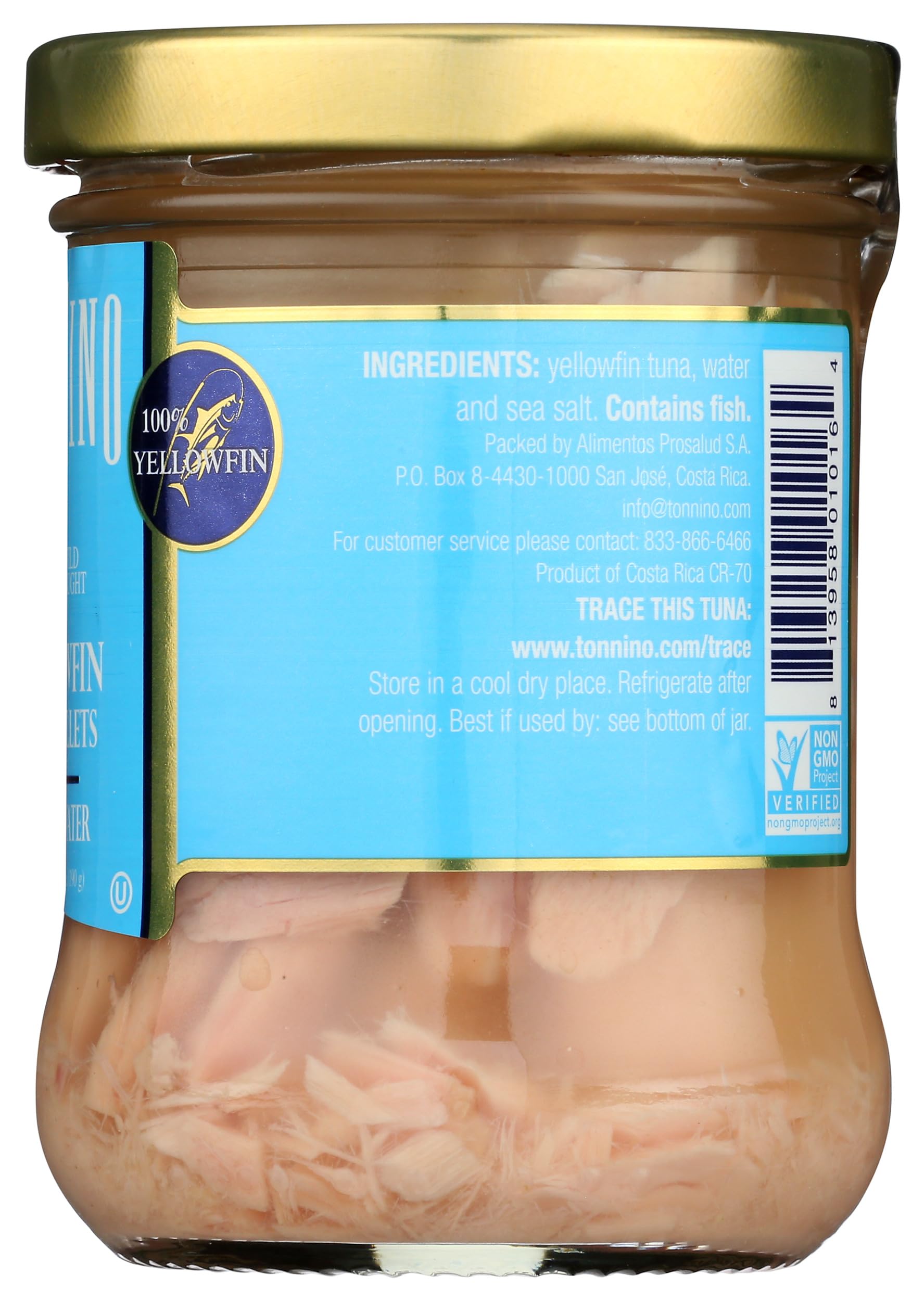 Tonnino tuna in spring water pull-tab, easy open for quick meals.