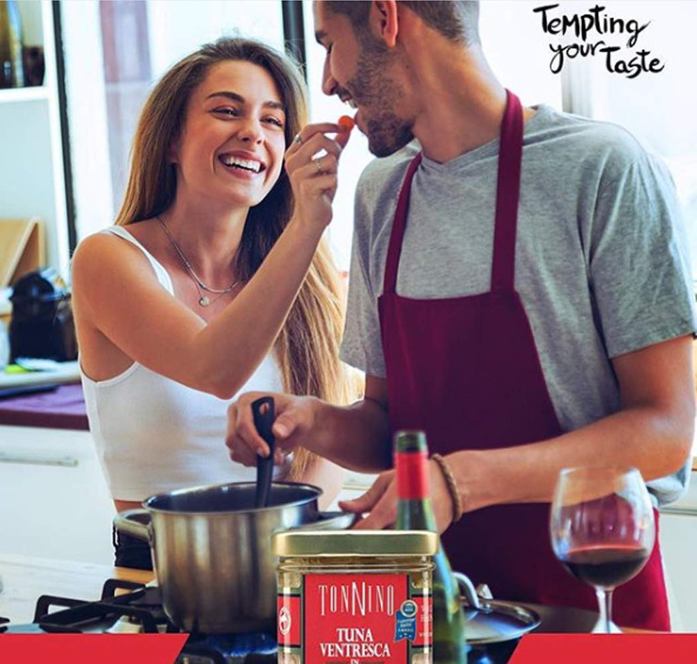 Tonnino Ventresca served on crostini highlights an upscale appetizer idea