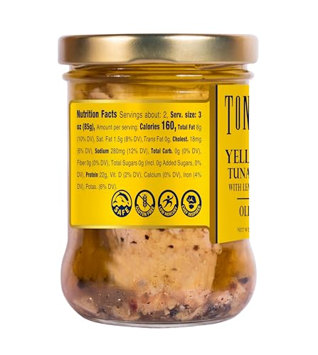 Tonnino glass-jar packaging preserves moisture and flavor for quick meals