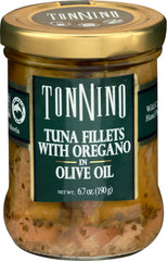 Tonnino Yellowfin Tuna oregano olive oil flakes ready to mix into salads