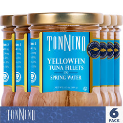 Tonnino Yellowfin Tuna on a sandwich, a flavorful quick meal.