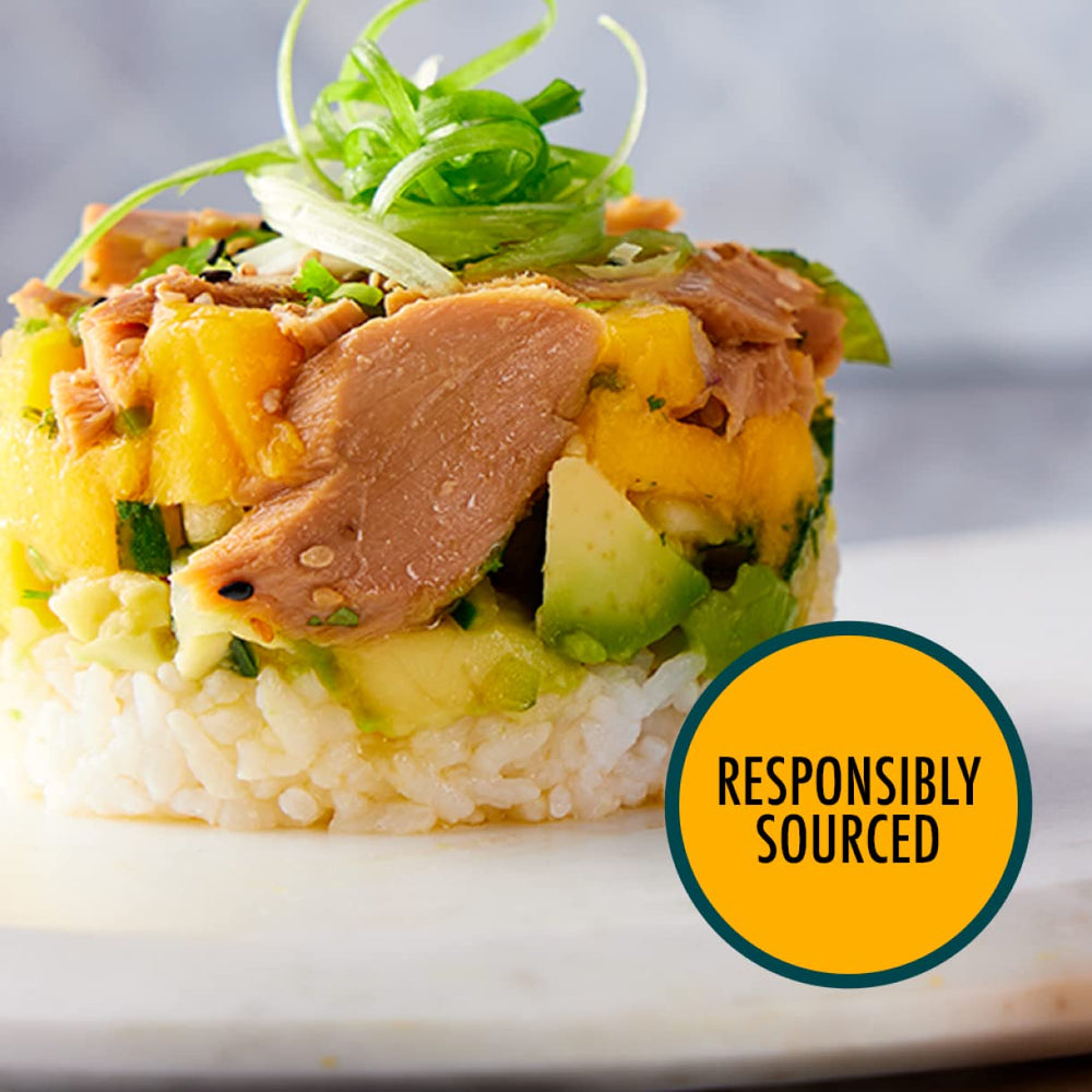 Tonnino Yellowfin Tuna in Spring Water ready-to-eat portability for lunches.
