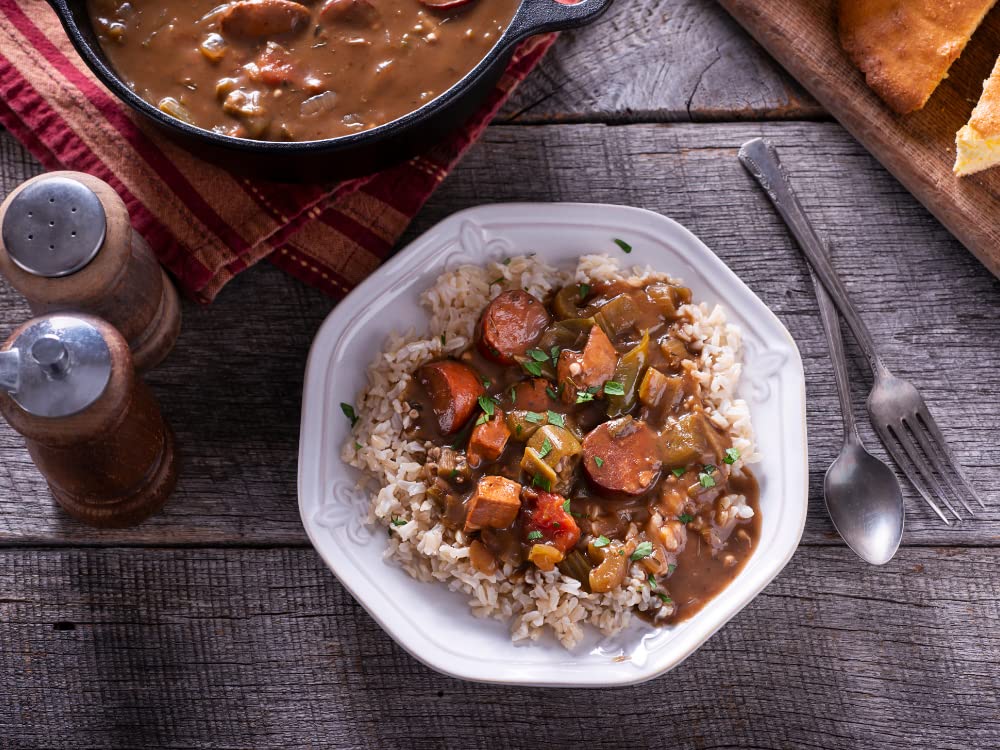 Jar on kitchen counter ready for everyday Cajun-inspired dishes