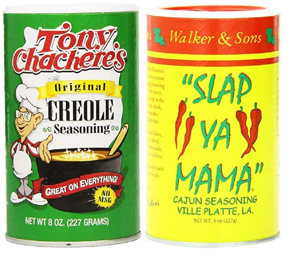 Tony Chachere’s Original Creole and Slap Ya Mama bundle bottle for flavorful meals.
