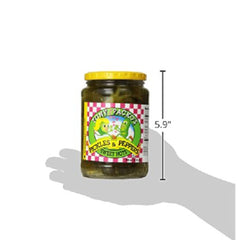 Slices served with sandwiches, showing versatile pairing with Tony Packo's pickles.