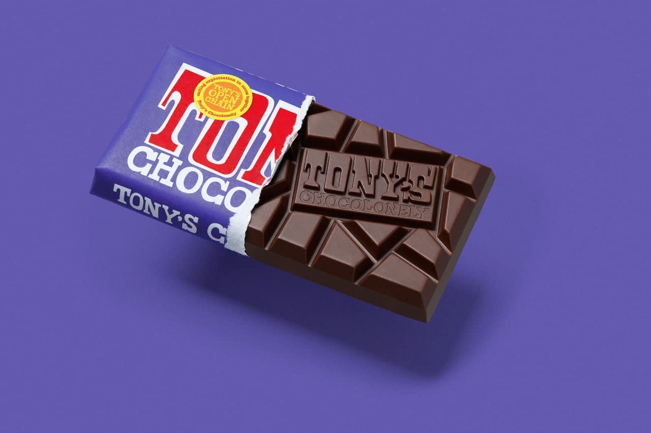 Tony's Chocolonely gift-ready four-bar box is ideal for celebrations.