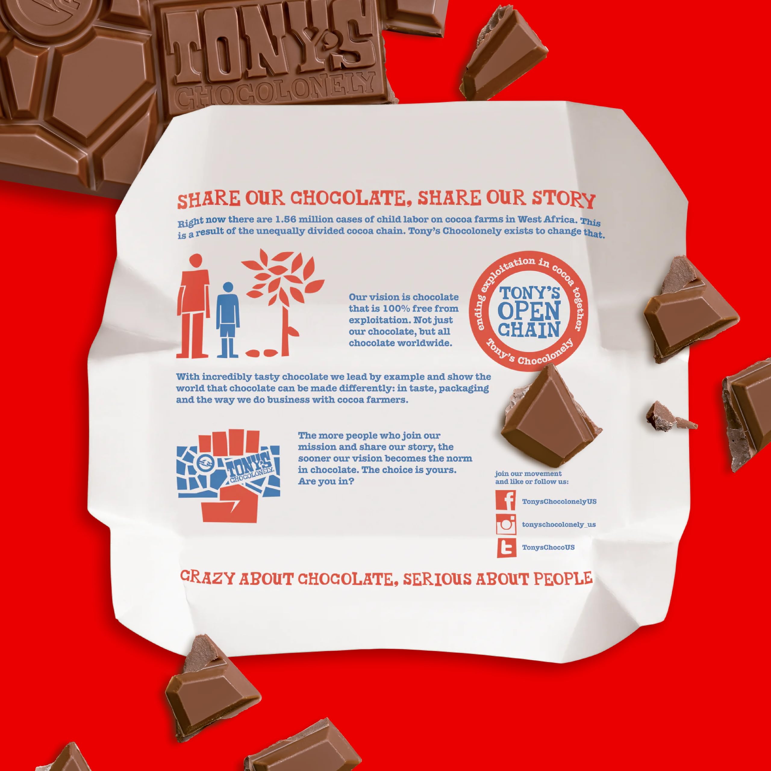 Tonys Chocolonely melted chocolate close-up reveals silky texture.