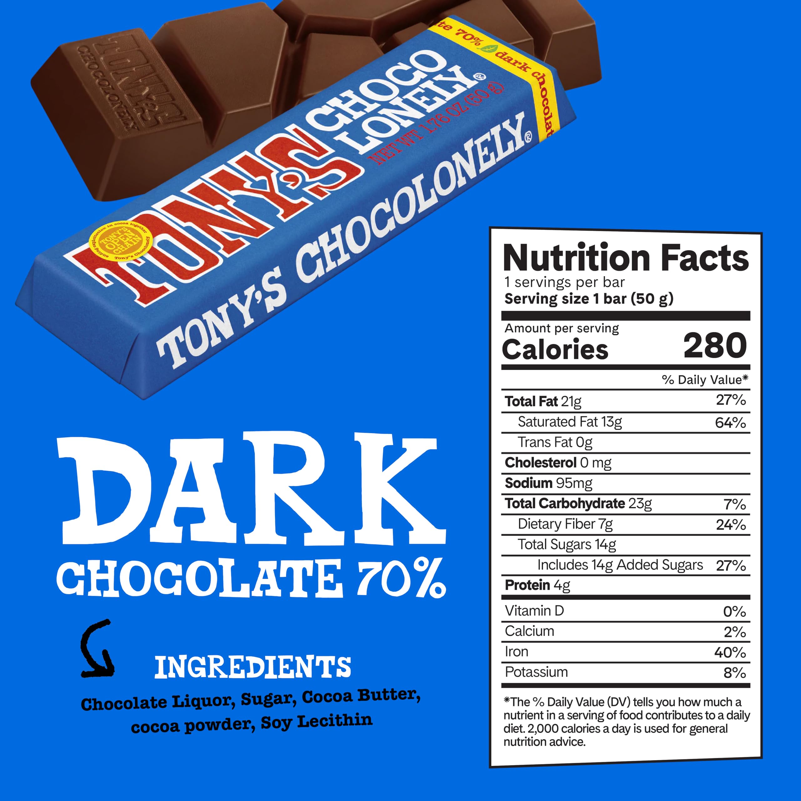 Tony’s Chocolonely rainbow pack highlights a colorful, gift-ready presentation.